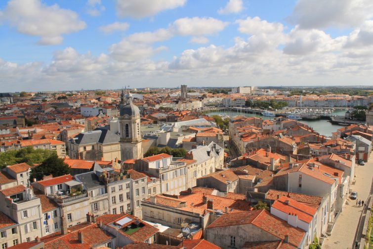 Vue aérienne de La Rochelle