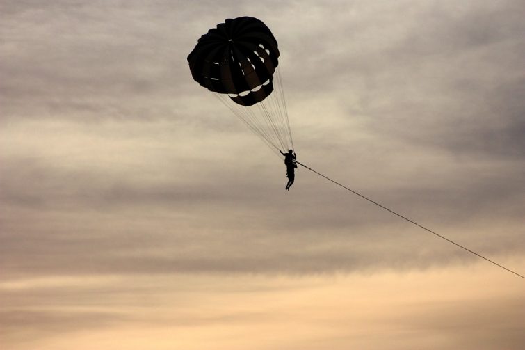 Parachute ascensionnel à Hendaye