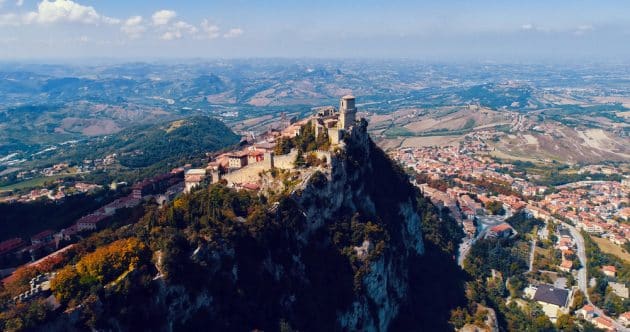 Vue panoramique de Saint-Marin