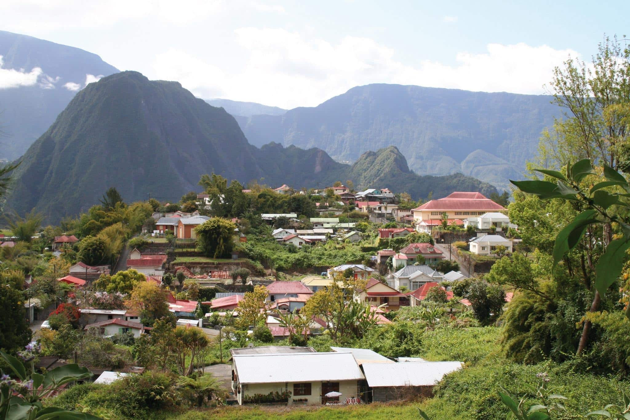 Hell-Bourg dans le cirque de Salazie à La Réunion