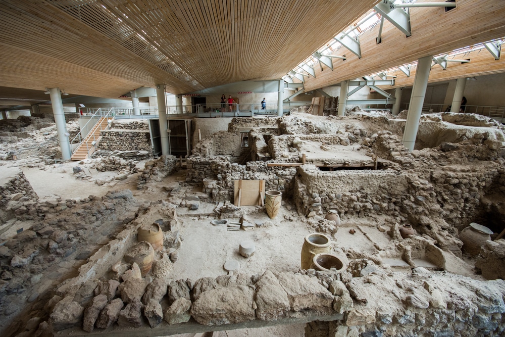 Visiter Santorin : Akrotiri
