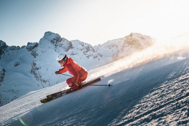 Skieuse au Grand-Bornand