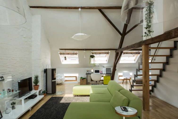 Spacious loft in the historical centre