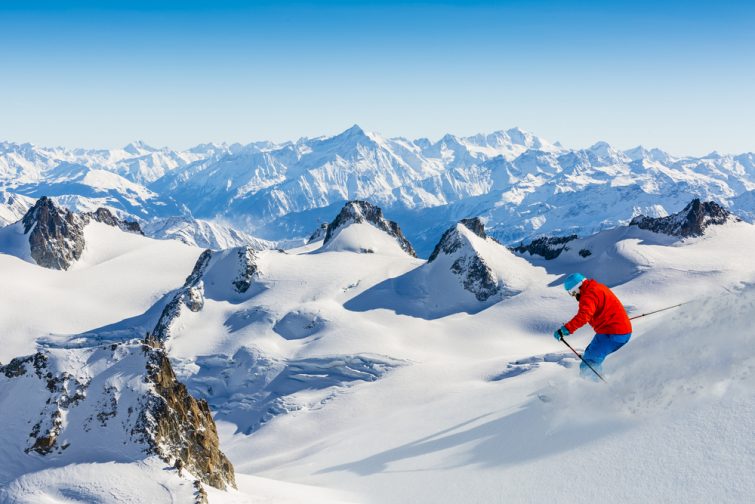 Skier à Chamonix