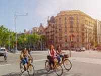 Vélo en ville à Barcelone