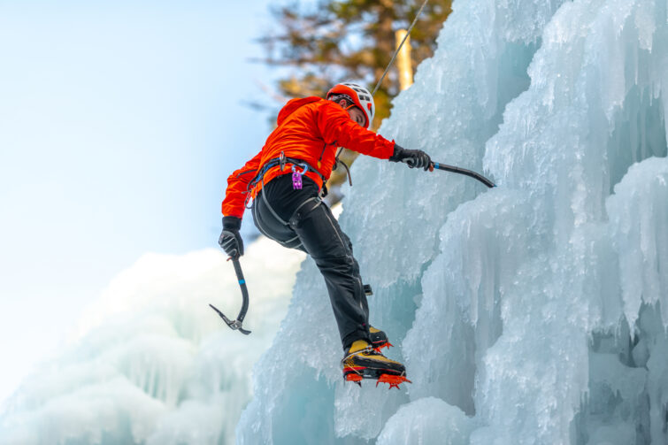cascade de glace megeve alpes