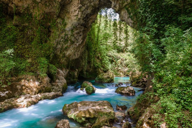 Pont de dieu à Lithino - canyoning crète