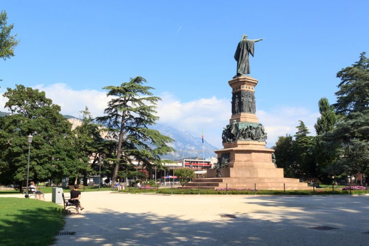 Visitare Trento: Il giardino pubblico di Dante a Trento