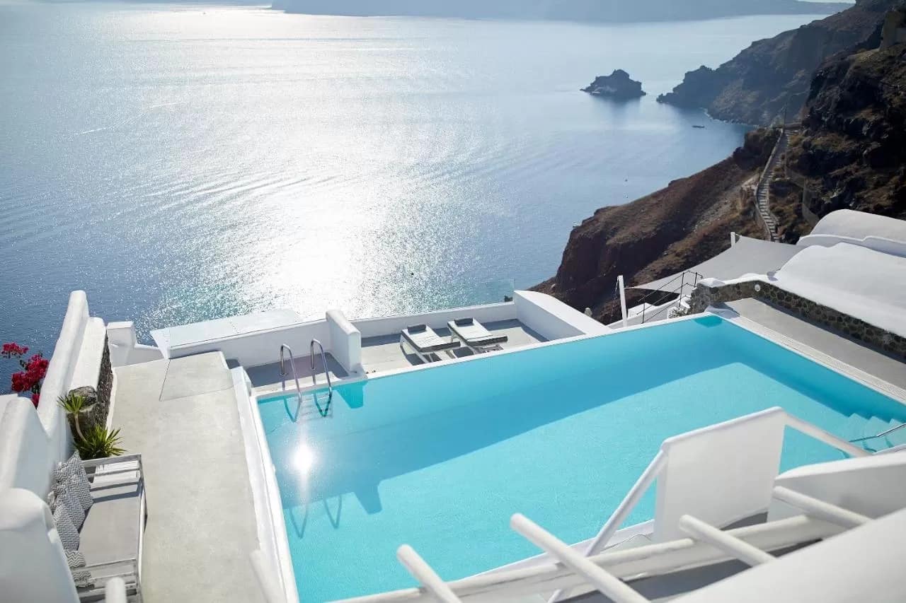 Les 8 meilleurs hôtels avec piscine privée de Santorin