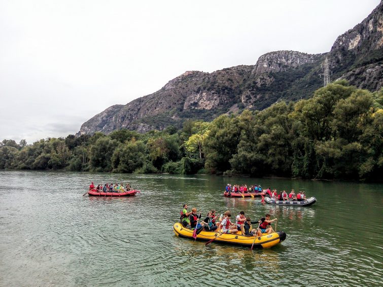 Rafting sur l'Adige, près du Lac de Garde