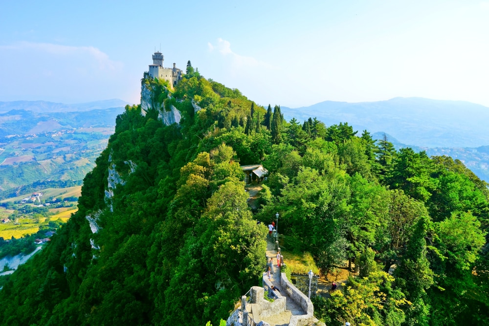 Mont titan visiter Saint-Marin