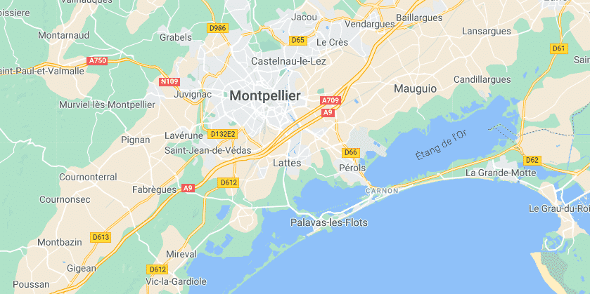 Carte générale Montpellier