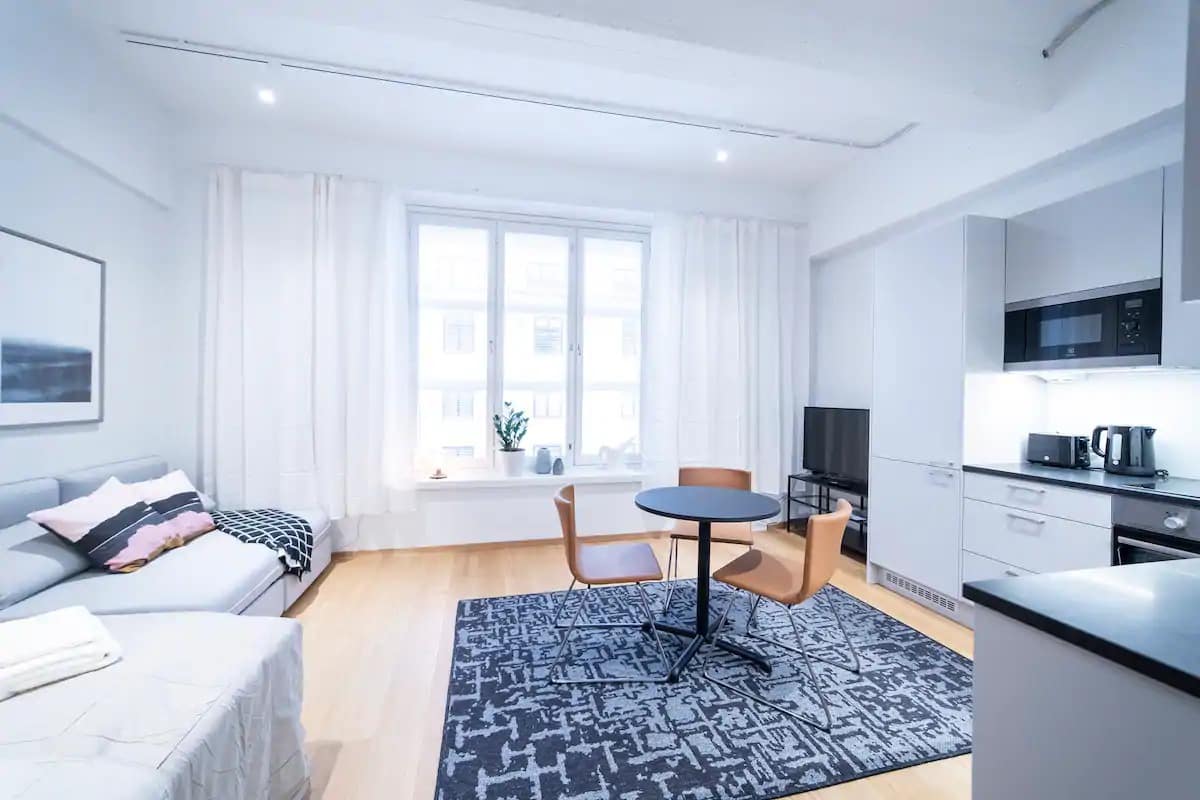 Studio de style loft pour 3 au centre