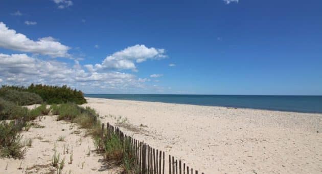 La plage du Pilou à proximité de Montpellier