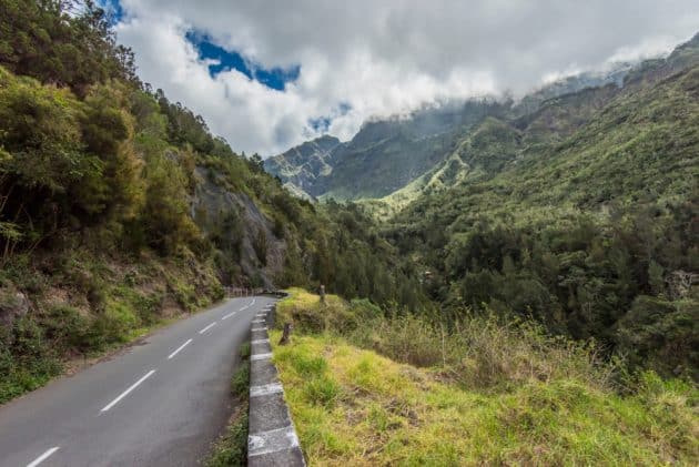 Route vers Cilaos, La Réunion
