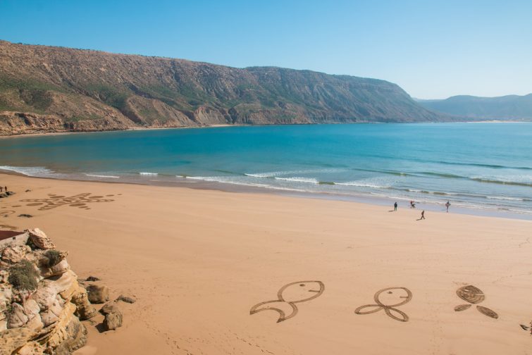Magnifique vue sur la plage d'Imsouane