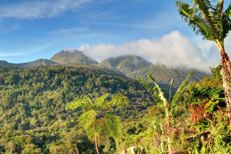 Volcan de la Soufrière en Guadeloupe