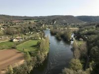 Les berges du Lot depuis Saint-Cirq-Lapopie
