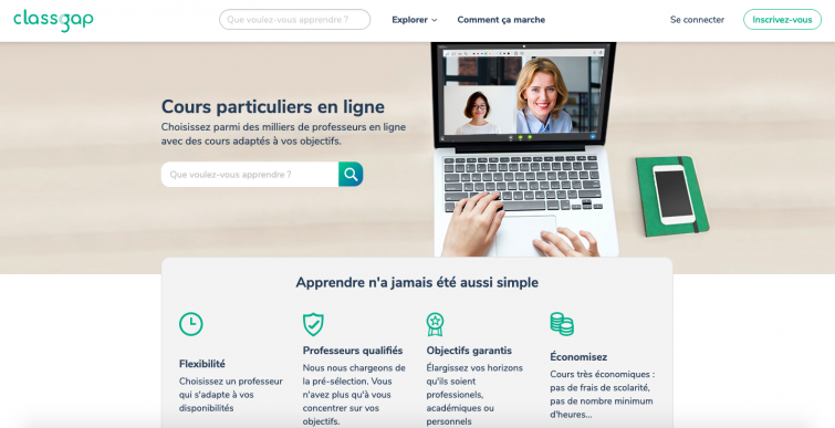 Classgap - sites apprendre portugais