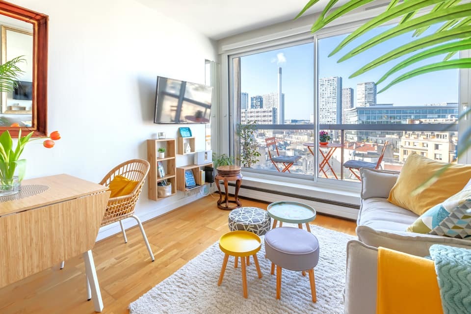 Tour Eiffel - Vue imprenable au-dessus des toits