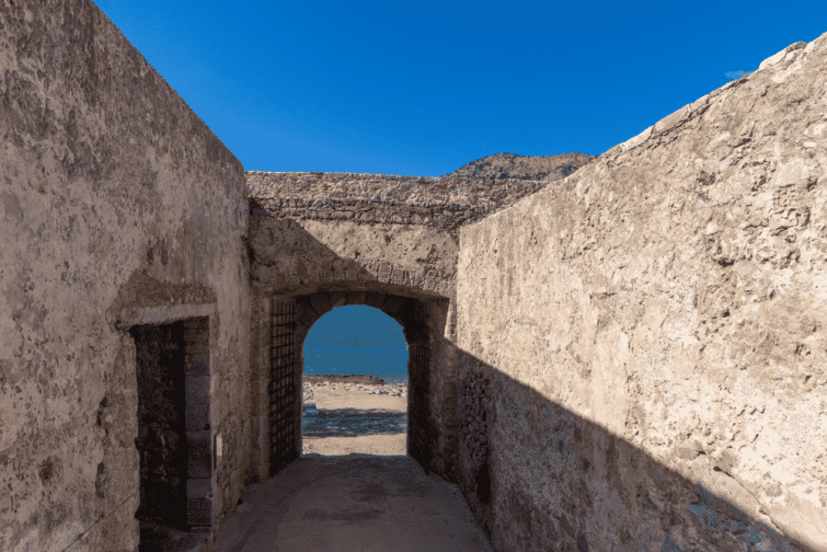 La porte de Dante sur l'île de Spinalonga
