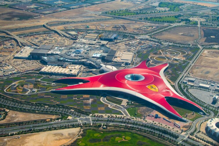 Vue aérienne d'Abu Dhabi