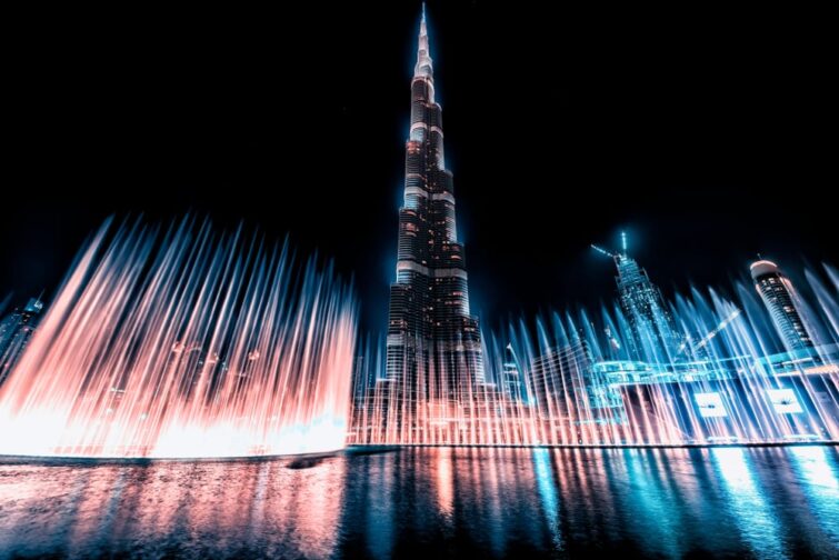 Spectacle de fontaines du Burj Khalifa