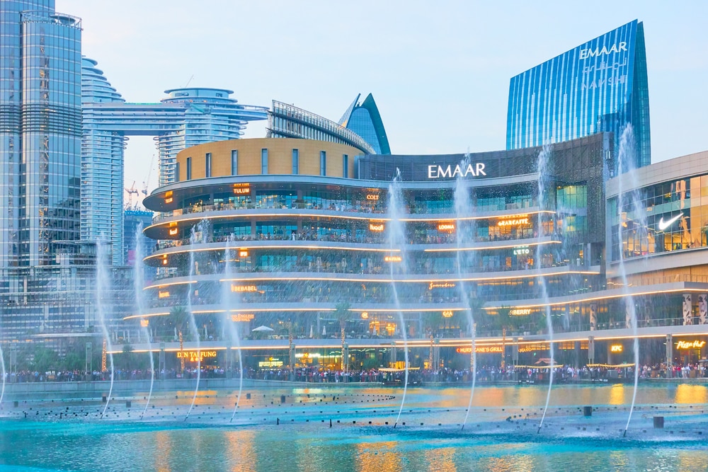 Fontaines dansantes Dubaï Mall