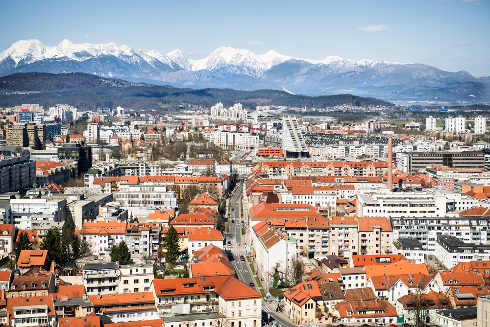 Ljubljana vue du ciel