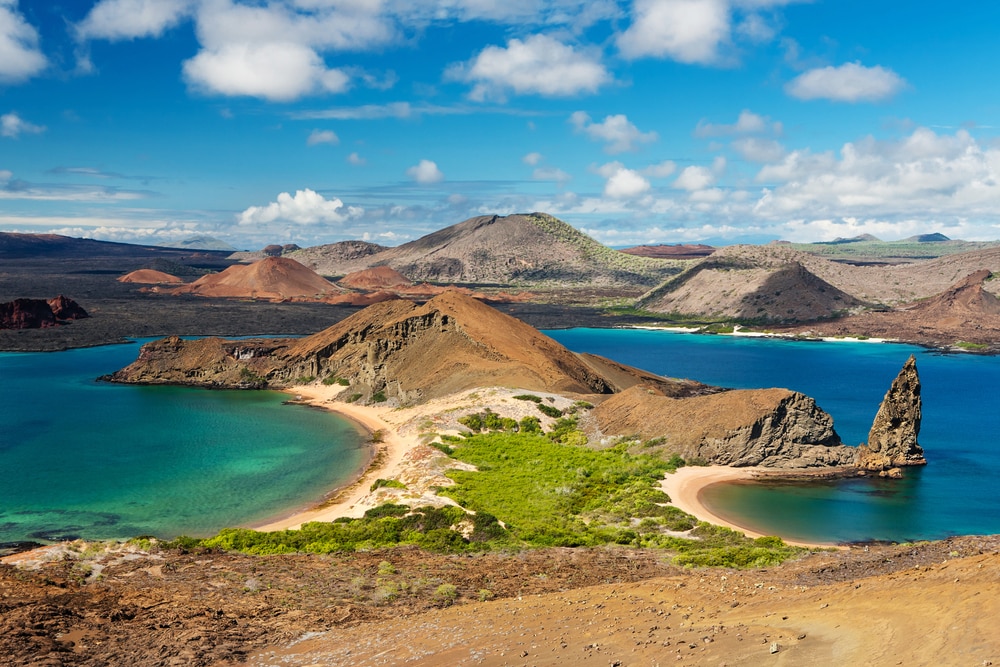 Vue sur le parc national des îles Galápagos