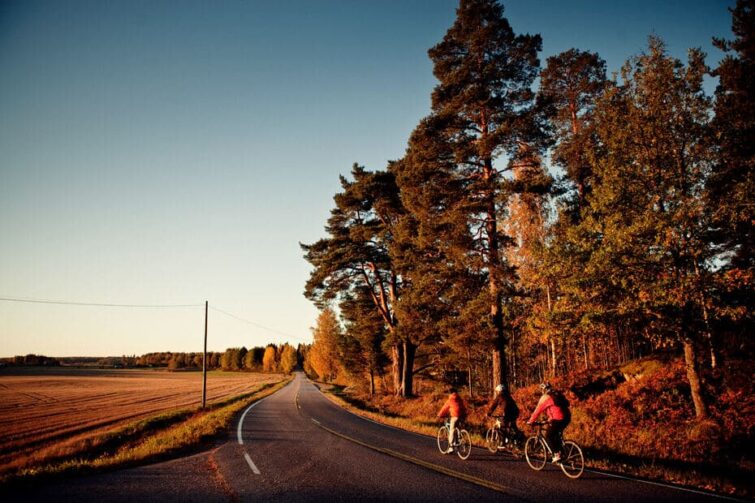 Finlande à vélo en automne