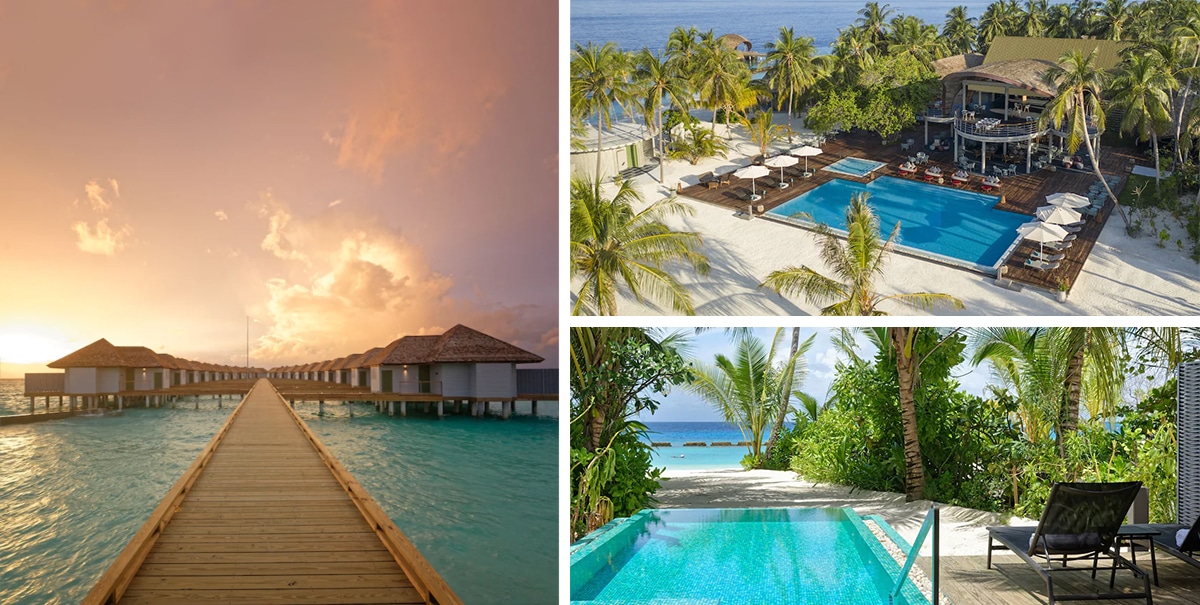 hotel aux maldives sur l'eau