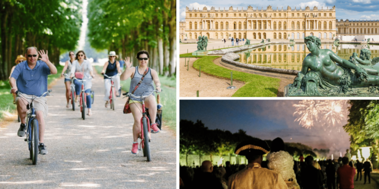 Balade à vélo et feu d'artifice château de Versailles