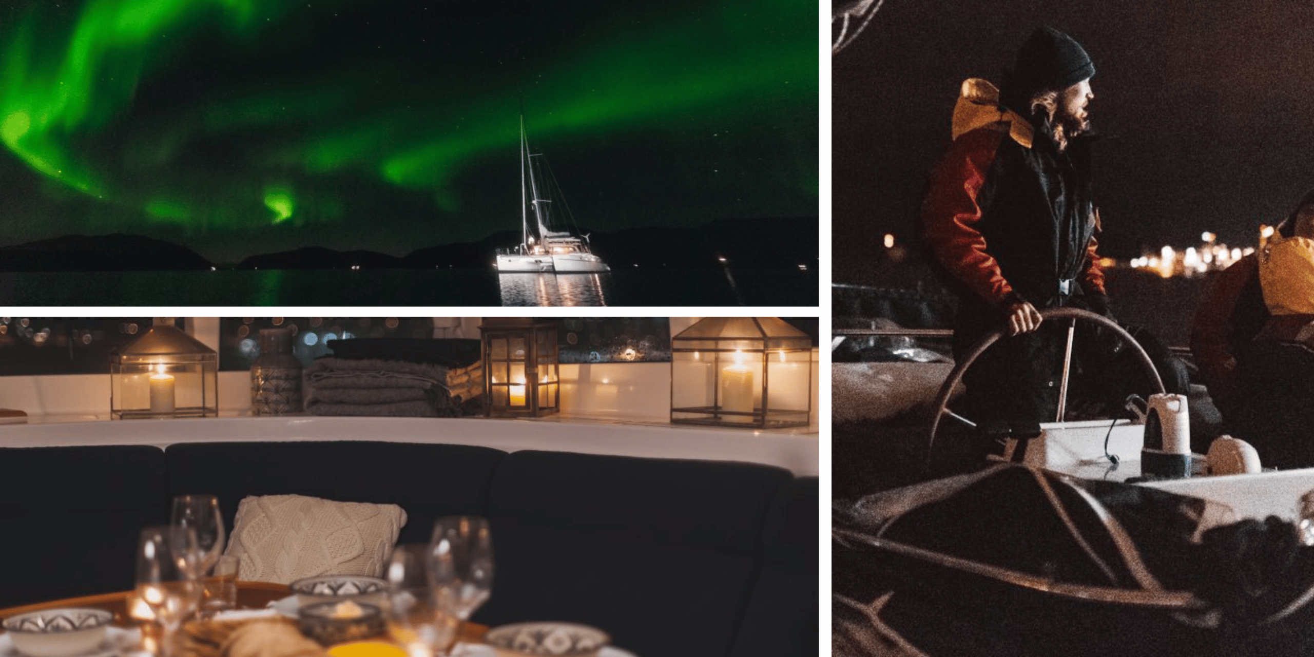 Observer les aurores boréales à Tromsø à bord d'un voilier