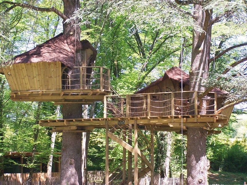 La cabane perchée dans les arbres - logement insolite France