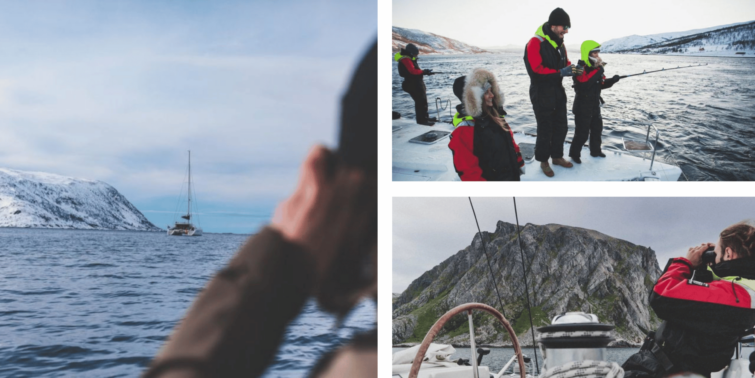 Explorationd es fjord de tromso en voilier