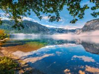 photo d'un lac autour de Ljubljana