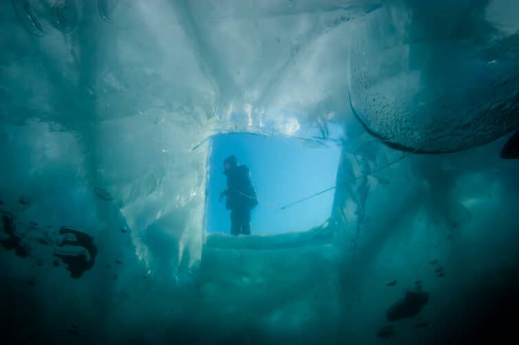 Plongée sous glace Val Thorens