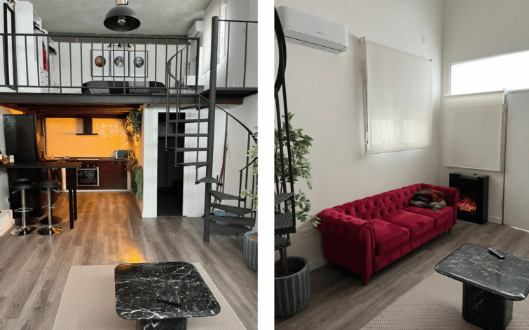 Airbnb loft barajas madrid