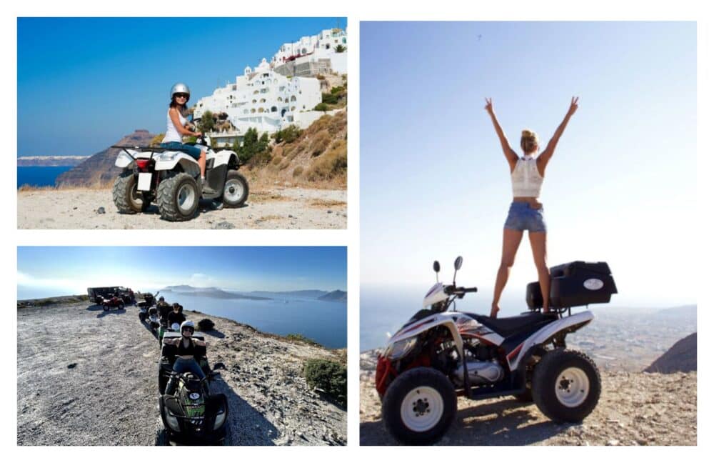 Les meilleures locations de quad à Santorin
