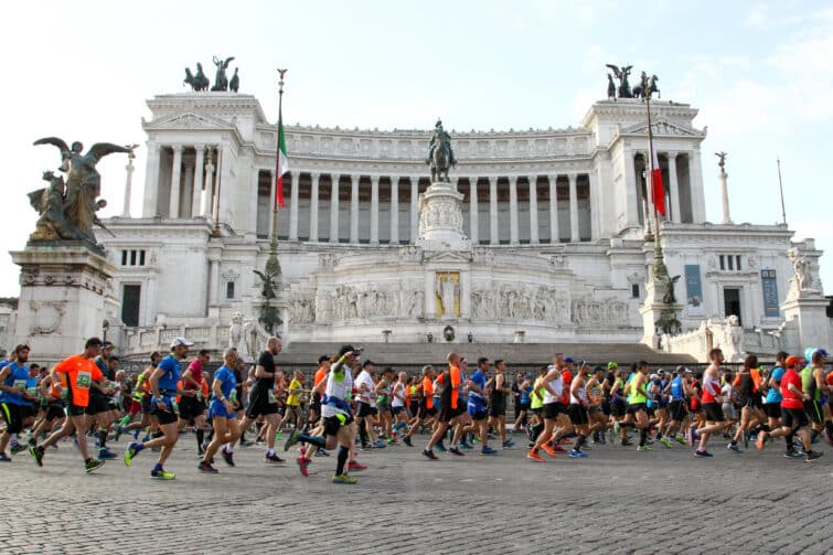 Rome,,Italy,-,April,8,2018:,Starter,Runner,During,24th,Edition