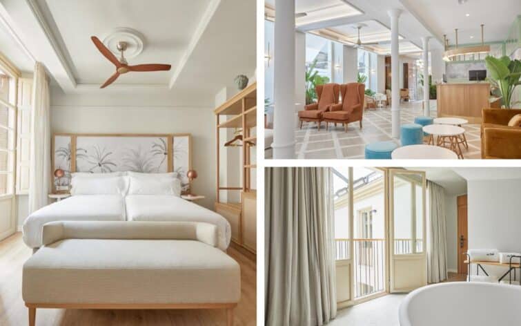 L'hôtel en bord de mer à Malaga avec chambres lumineuses et spacieuses.