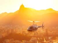 Vol en Hélicoptère Rio de Janeiro coucher de soleil