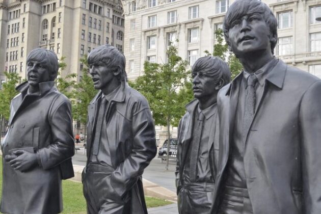 Le monument des Beatles à Liverpool