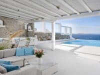 Villa Mykonos avec piscine et magnifique vue sur la mer Égée