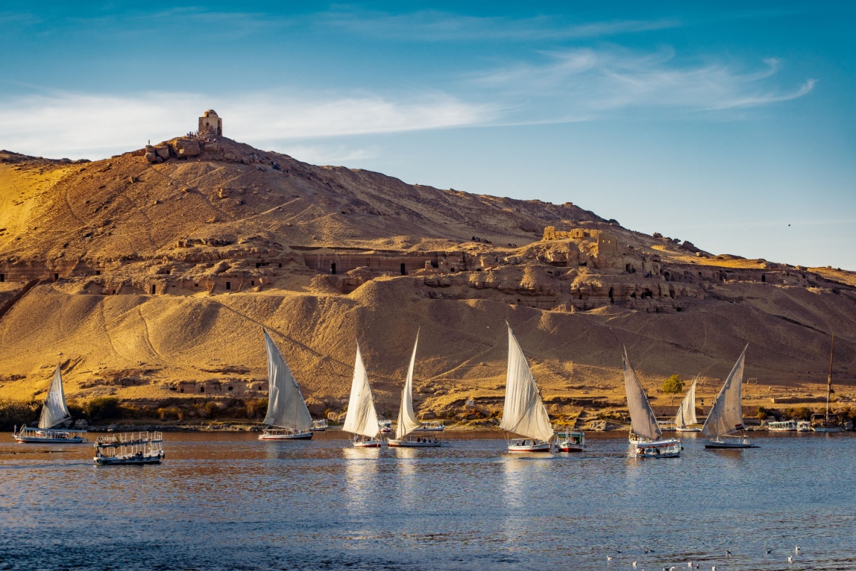 Coucher de soleil de luxe sur le Nil Egypte
