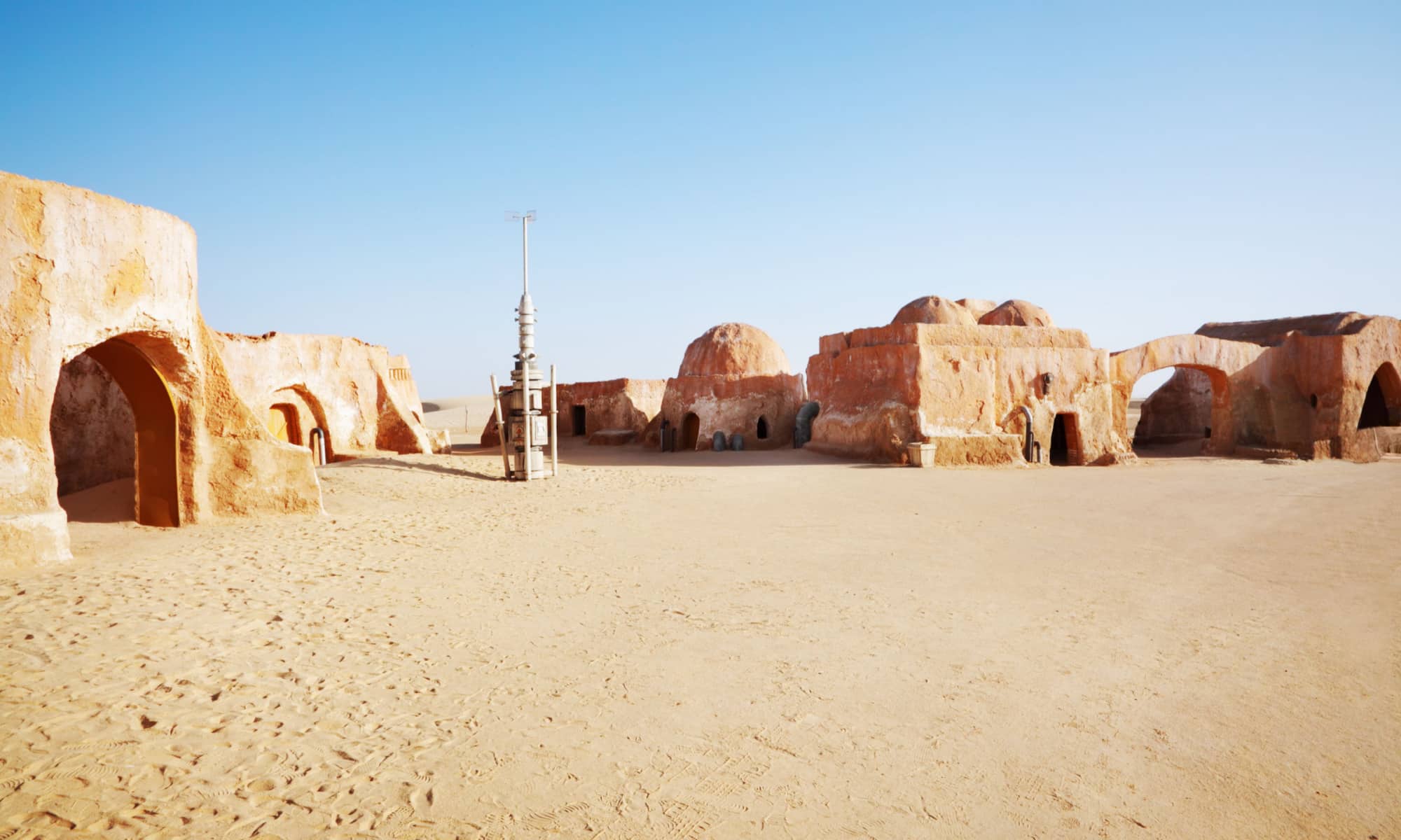 Décoration de la Guerre des étoiles dans le désert du Sahara