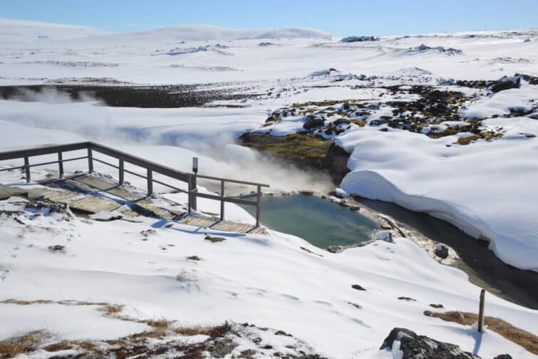 Source chaude en Islande