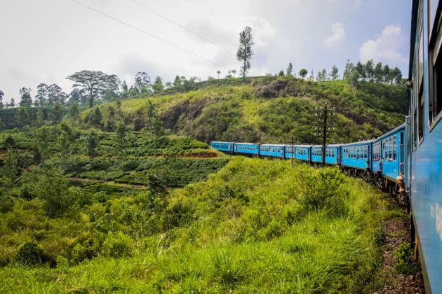 Train panoramique pour Nuwara Eliya