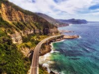 australie new south wales south coast sea cliff bridge